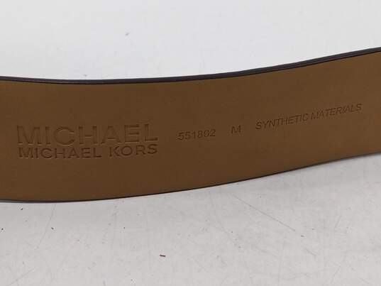 Michael Kors Brown Leather Belt image number 3