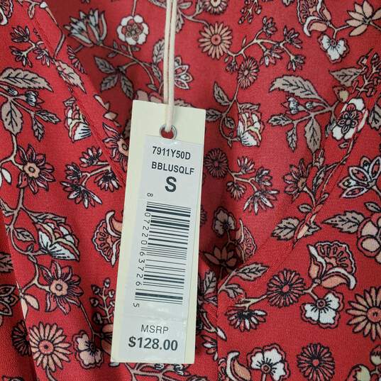 Max Studios Women Red Floral Dress Sz S NWT image number 3