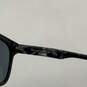 Womens Black Gray UV Protected Full Rim Rectangular Sunglasses w/ Case image number 6