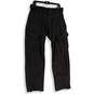 NWT Mens Black Cargo Pocket Straight Leg Ankle Zip Snow Pants Size Medium image number 1