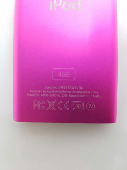 Apple iPod Nano 2nd Generation 4GB Pink MP3 Player image number 5