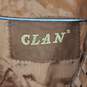 Clan Men Brown Leather Suede Jacket Sz M image number 2