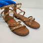 Steve Madden JTravel Tan Studded Sandals 128872 Youth Size 3 image number 1
