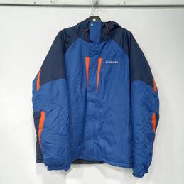 Columbia Blue Winter Jacket Men's Size XL