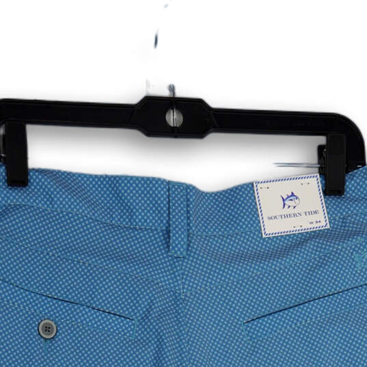 NWT Mens Blue Polka Dot T3 Gulf Millcreek Flat Front Chino Shorts Size W34 image number 4