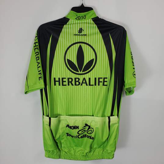 Hincape Men Green Cycling Zip Up Shirt XL NWT image number 2