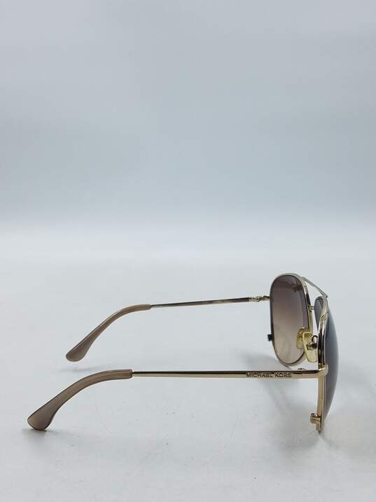 Michael Kors Gold Tinted Aviator Sunglasses image number 5