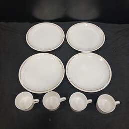 Syracuse China Set of 4 Plates and 4 Cups alternative image