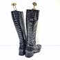 Gabor Croc Embossed Men Boots Black Size 6.5 image number 4