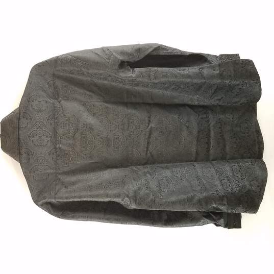 Leonardi Men Black Button Up Shirt M NWT image number 2