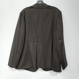 Eddie Bauer Women's Brown Wool Two Button Blazer Jacket Size 18W NWT alternative image