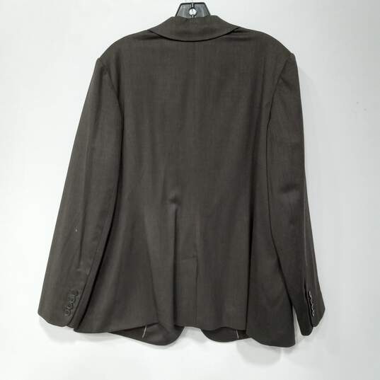 Eddie Bauer Women's Brown Wool Two Button Blazer Jacket Size 18W NWT image number 2