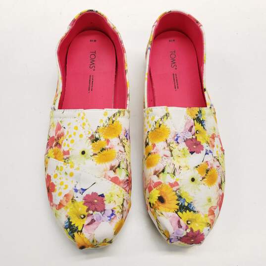 Toms Shoes Alpargata Floral Slip Ons Multicolor 10 image number 5