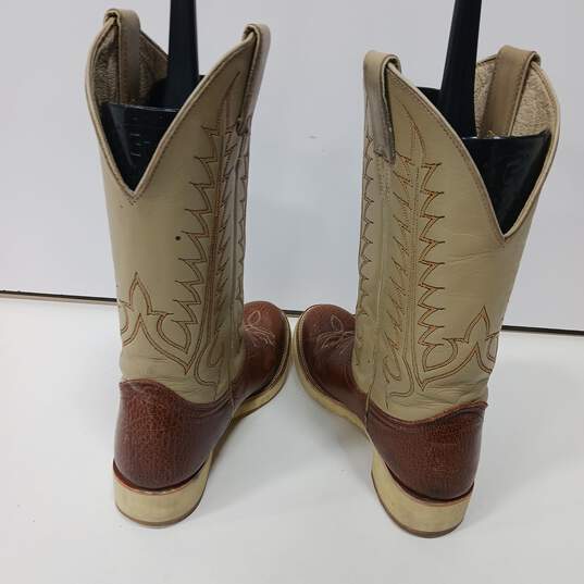 Tony Lama Leather Boots Womens Sz 4.5 B image number 3