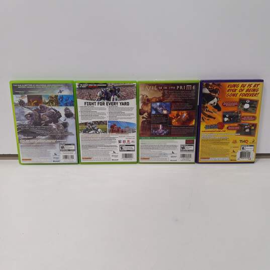 Bundle of 4 Microsoft Xbox 360 Video Games image number 2