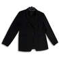Womens Black Long Sleeve Notch Lapel Welt Pocket One Button Blazer Size 14 image number 1