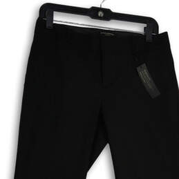 NWT Womens Black Flat Front Martin Fit Straight Leg Dress Pants Size 4 alternative image