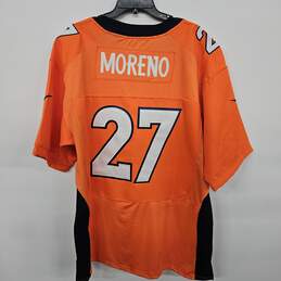 Denver Broncos Knowshon Moreno #27 Orange Game Football jersey alternative image