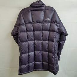 The North Face purple plum grid puffer jacket 600 fill women's XL alternative image