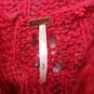 Free People Women's Red Chunky Knit Bell Sleeve Sweater Size S NWT image number 4