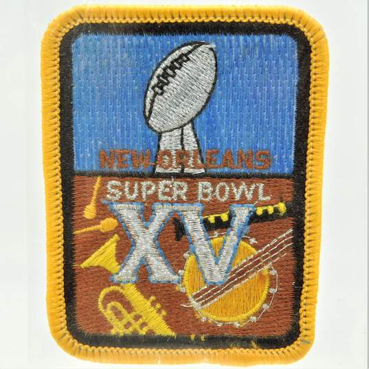 1981 Super Bowl XV Patch Raiders/Eagles image number 1