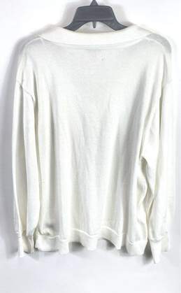 Vince Camuto Women White Polo Sweatshirt XXL alternative image