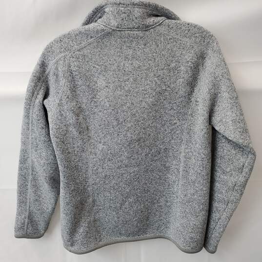 Light Grey Patagonia 1/2 Zip Fleece Sweatshirt Size M image number 7