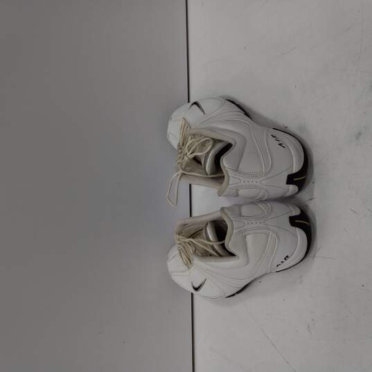Nike Air Toukel Men's White Leather Tennis Shoes Size 15 image number 3