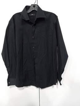 Boss Hugo Boss Men's Black Button Down Shirt Size 15 1/2 32/33