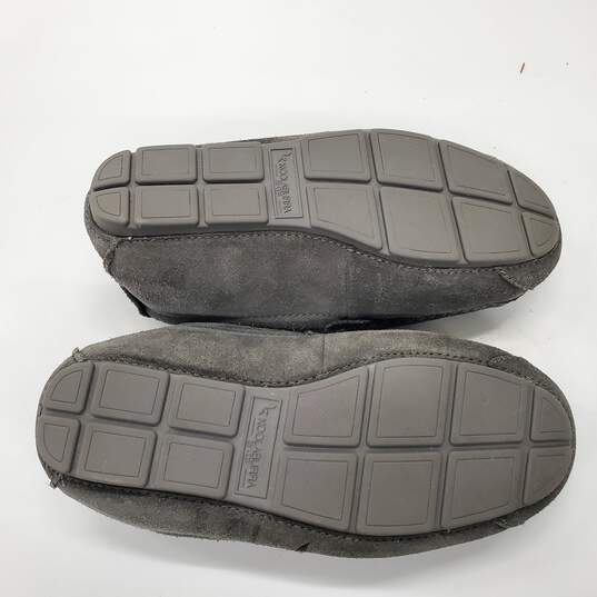 Koolaburra by Ugg Tipton Emboss Faux Fur Lined Gray Suede Slippers Men's Size 9 image number 3