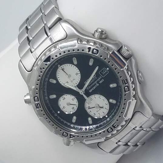Buy the Seiko Sports 150 7T32-6DOW Vintage Chronograph watch | GoodwillFinds