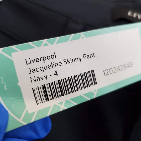 Liverpool Jacqueline Skinny Pants Stretch Stitch Fix Dark Night Size 4/27 image number 4