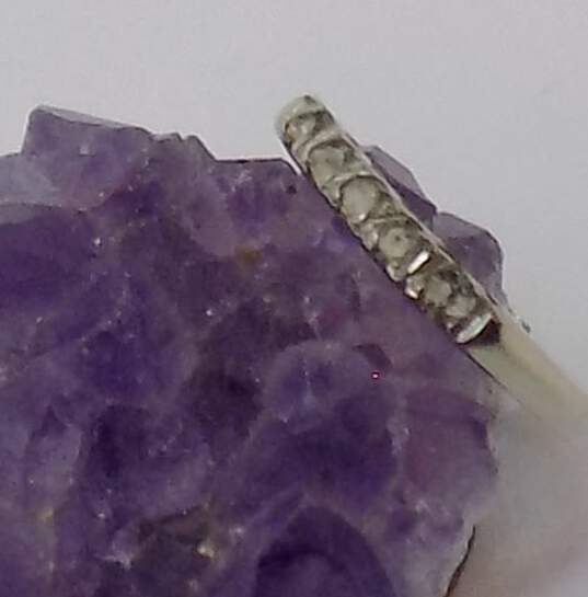 14k White Gold Ring Setting For Repair 1.6g image number 5