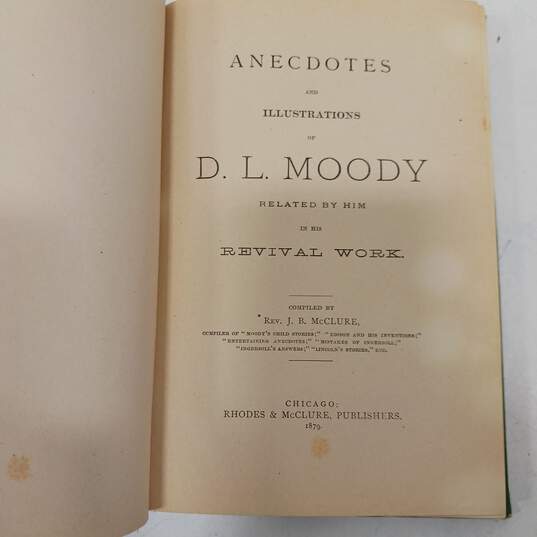 Vintage Moody's Anecdotes by J.B. McClure Copyright 1879 image number 3