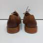 Mens Adler 80944 Brown Leather Almond Toe Lace Up Oxford Dress Shoes Size 8.5 image number 4