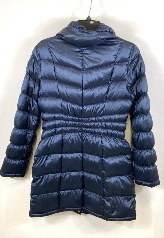 Michael Kors Women Blue Quilted Puffer Jacket M image number 2