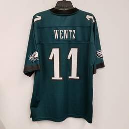 Mens Green Philadelphia Eagles Carson Wentz #11 Football NFL Jersey Size L alternative image
