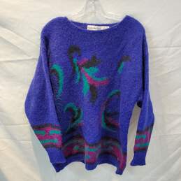Vintage Cambridge Spirit Wool Blend Long Sleeve Pullover Sweater Size L
