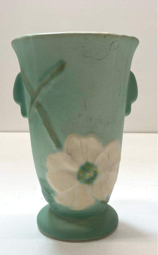 Weller Pottery Vintage Pair of Dog Wood Art Deco Ceramic Art Vase image number 6