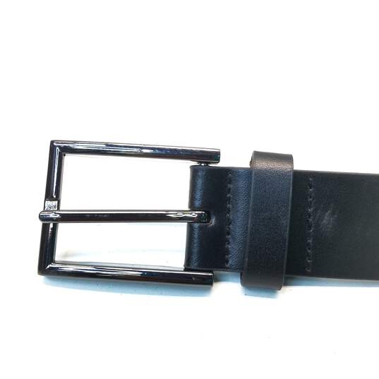 Nordstrom Men's Shop Black Leather Belt Size 32 image number 2
