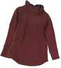 Womens Brown Tri Thermal Threads Long Sleeve Pullover Sweatshirt Size Small image number 1