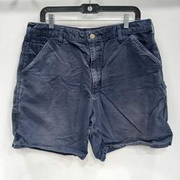 Carhartt Men's Navy Blue Carpenter Shorts Size 36