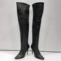 Escada Women's Knee Long Black Heel Boots Size 7.5 image number 2