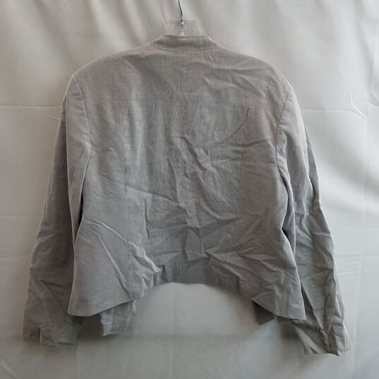 Halogen Women's Pinstripe Cotton Dress Jacket Size XL image number 2
