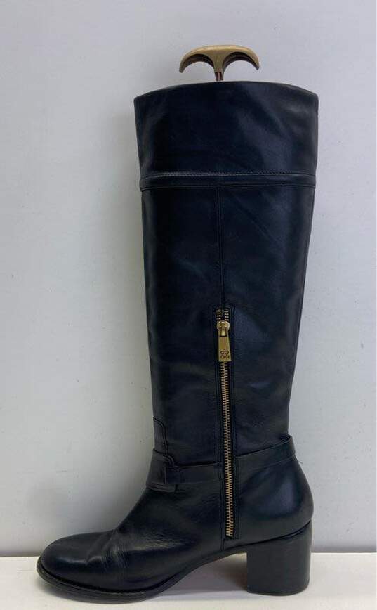 Coach Leather Tall Riding Boots Black 7.5 image number 2