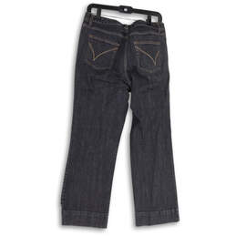 Womens Black Dark Wash Pockets Stretch Comfort Denim Bootcut Jeans Size 1 alternative image