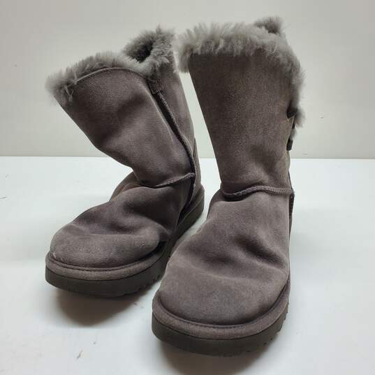 UGG Constantine Charcoal Gray Shearling Sheepskin Boots Size 7 image number 1