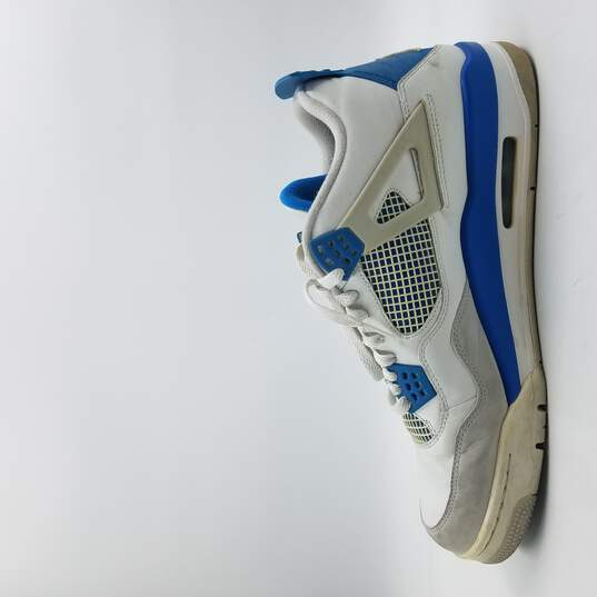 Air Jordan 4 Retro 2012 Sneaker Men's Sz 13 Military Blue image number 2