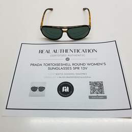 AUTHENTICATED Prada Tortoiseshell Round Womens Sunglasses SPR 13V