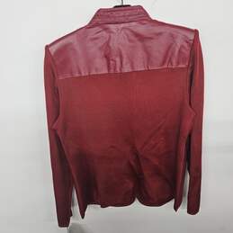 Peter Nygard Red Leather Jacket alternative image